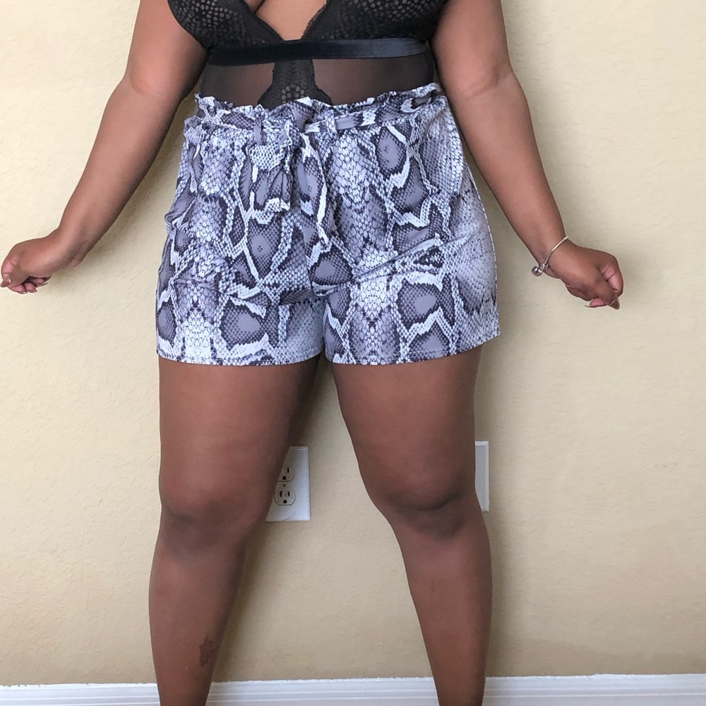 Snakeskin Shorts
